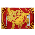 Chinese Ox Zodiac Symbol Print Placemat