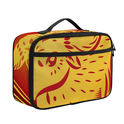 Chinese Ox Zodiac Symbol Print Portable Lunch Bag