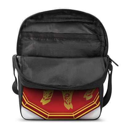 Chinese Ox Zodiac Symbol Print Rectangular Crossbody Bag