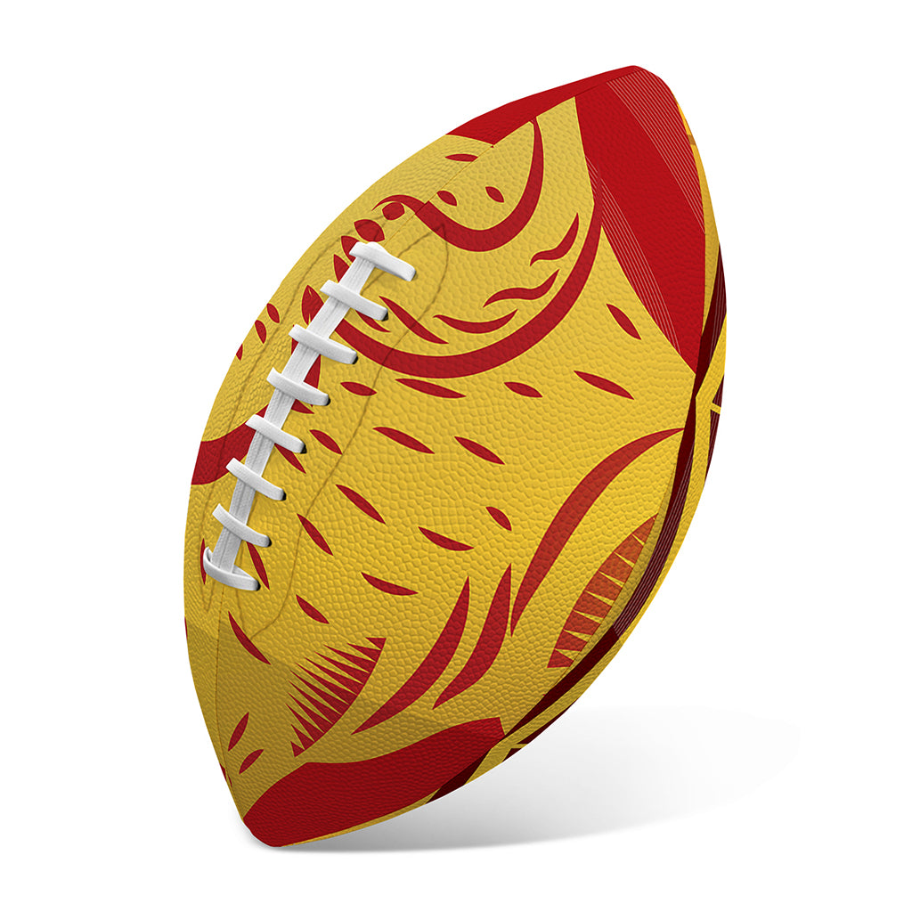 Chinese Ox Zodiac Symbol Print Rugby Ball
