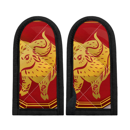 Chinese Ox Zodiac Symbol Print Skillet Handle Cover