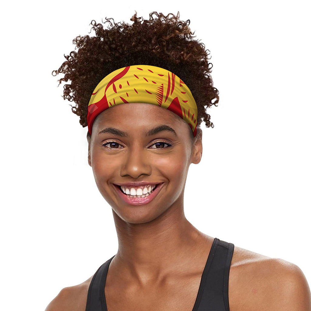 Chinese Ox Zodiac Symbol Print Sports Headband