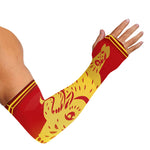 Chinese Ox Zodiac Symbol Print Sun Protection Arm Sleeves