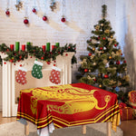 Chinese Ox Zodiac Symbol Print Tablecloth