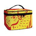 Chinese Ox Zodiac Symbol Print Travel Makeup Bag