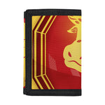 Chinese Ox Zodiac Symbol Print Trifold Wallet