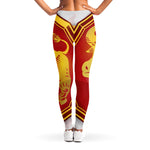 Chinese Ox Zodiac Symbol Print Women's Leggings