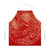 Chinese Phoenix Print Adjustable Apron