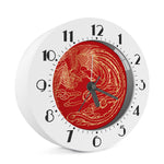 Chinese Phoenix Print Alarm Clock