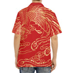 Chinese Phoenix Print Aloha Shirt