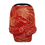 Chinese Phoenix Print Baby Seat Cover