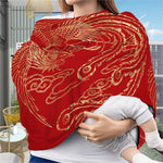 Chinese Phoenix Print Baby Seat Cover