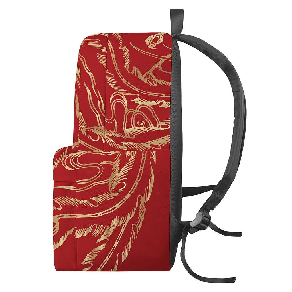 Chinese Phoenix Print Backpack