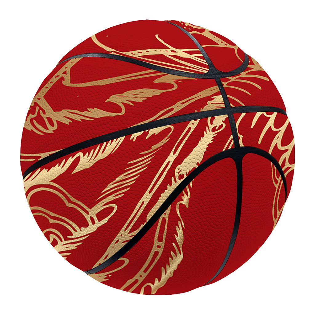 Chinese Phoenix Print Basketball