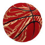 Chinese Phoenix Print Basketball