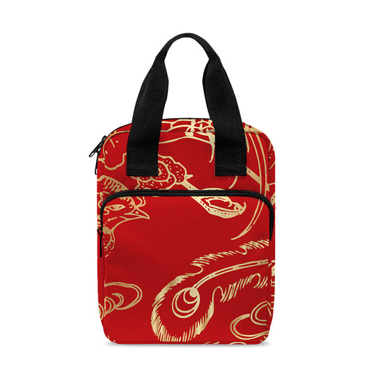 Chinese Phoenix Print Bible Tote Bag