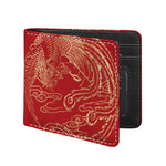 Chinese Phoenix Print Bifold Wallet