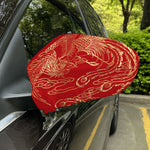 Chinese Phoenix Print Car Side Mirror Covers