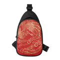 Chinese Phoenix Print Sling Bag