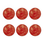 Chinese Phoenix Print Coaster Set