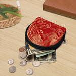 Chinese Phoenix Print Coin Purse