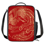 Chinese Phoenix Print Crossbody Lunch Bag
