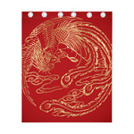Chinese Phoenix Print Curtain
