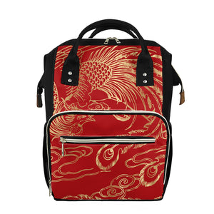 Chinese Phoenix Print Diaper Bag