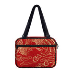 Chinese Phoenix Print Double Strap Bible Bag