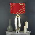 Chinese Phoenix Print Drum Lamp Shade