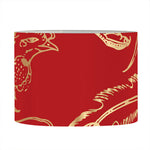 Chinese Phoenix Print Drum Lamp Shade