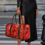 Chinese Phoenix Print Duffle Bag