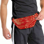 Chinese Phoenix Print Fanny Pack