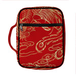 Chinese Phoenix Print Front Pocket Bible Bag