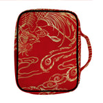 Chinese Phoenix Print Front Pocket Bible Bag