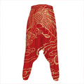 Chinese Phoenix Print Hammer Pants