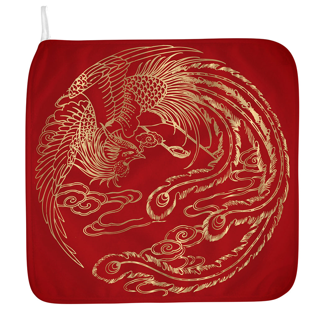 Chinese Phoenix Print Hand Towel