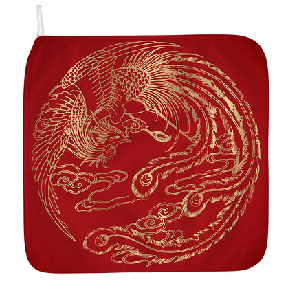Chinese Phoenix Print Hand Towel