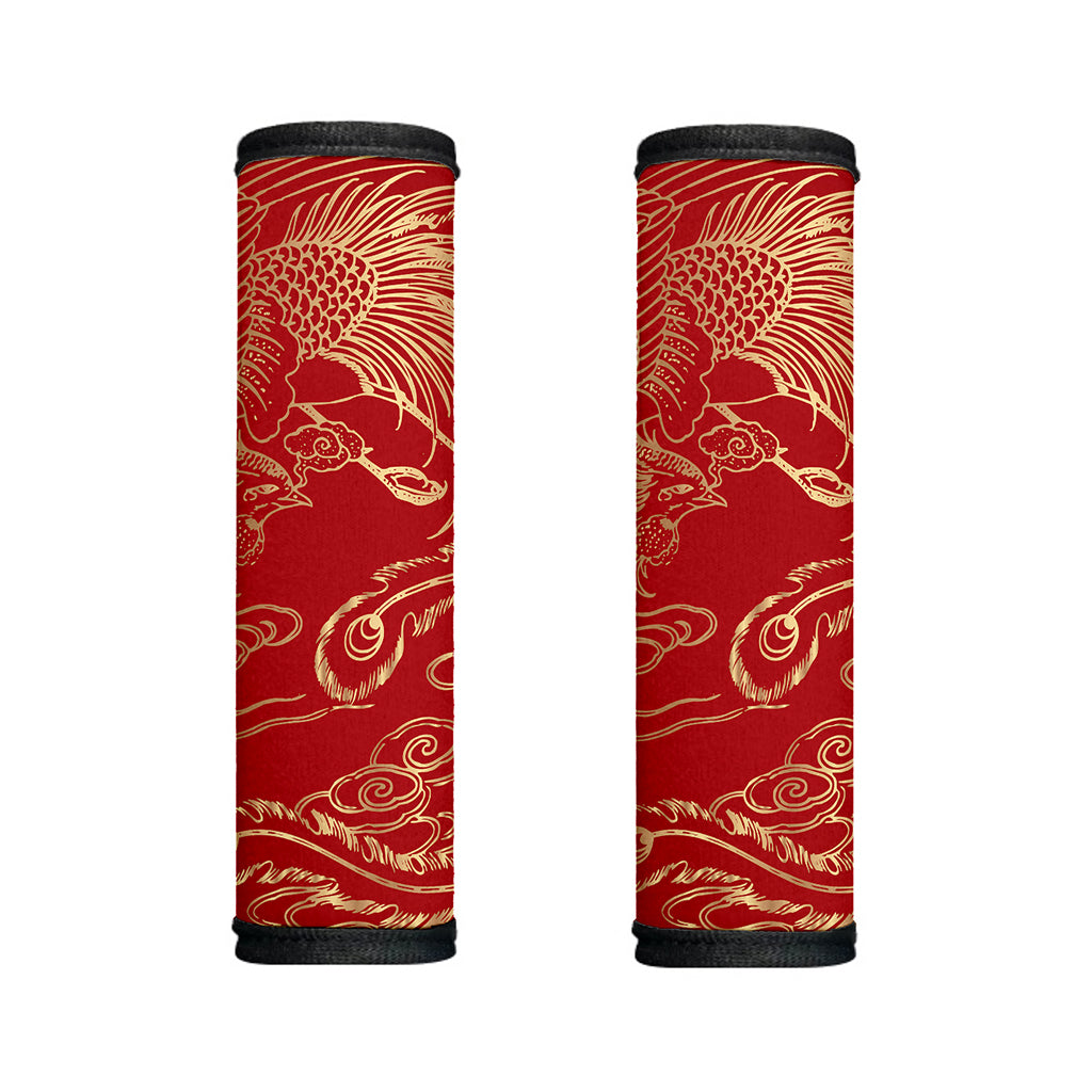 Chinese Phoenix Print Handle Covers