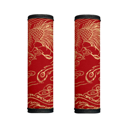 Chinese Phoenix Print Handle Covers