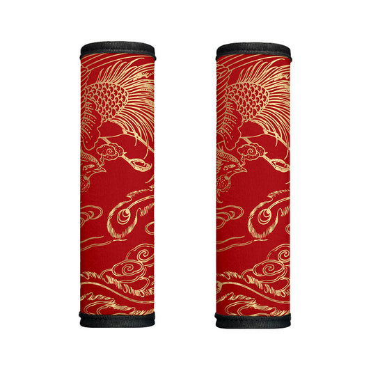 Chinese Phoenix Print Handle Covers