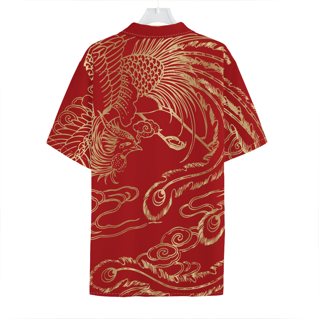 Chinese Phoenix Print Hawaiian Shirt