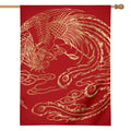 Chinese Phoenix Print House Flag