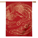 Chinese Phoenix Print House Flag