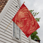 Chinese Phoenix Print House Flag