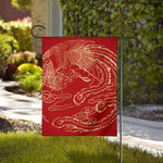 Chinese Phoenix Print House Flag