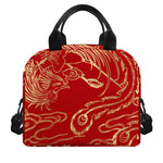 Chinese Phoenix Print Insulated Lunch Bag