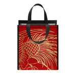 Chinese Phoenix Print Insulated Lunch Tote