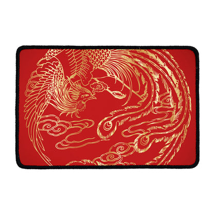 Chinese Phoenix Print Kitchen Mat