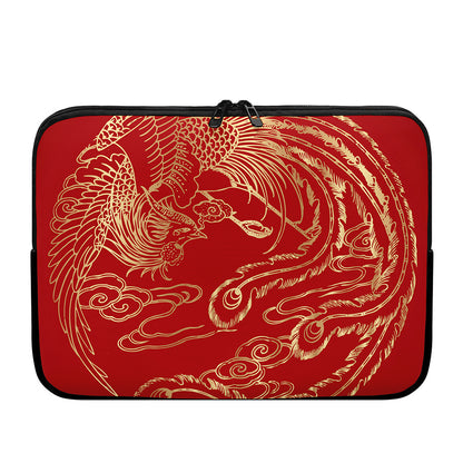 Chinese Phoenix Print Laptop Sleeve